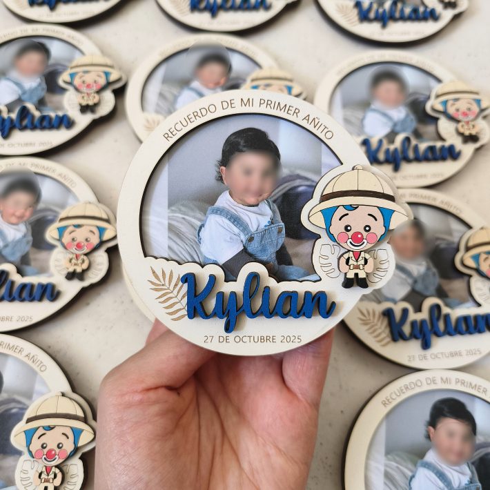 Portaretrato Plim Plim safari redondo