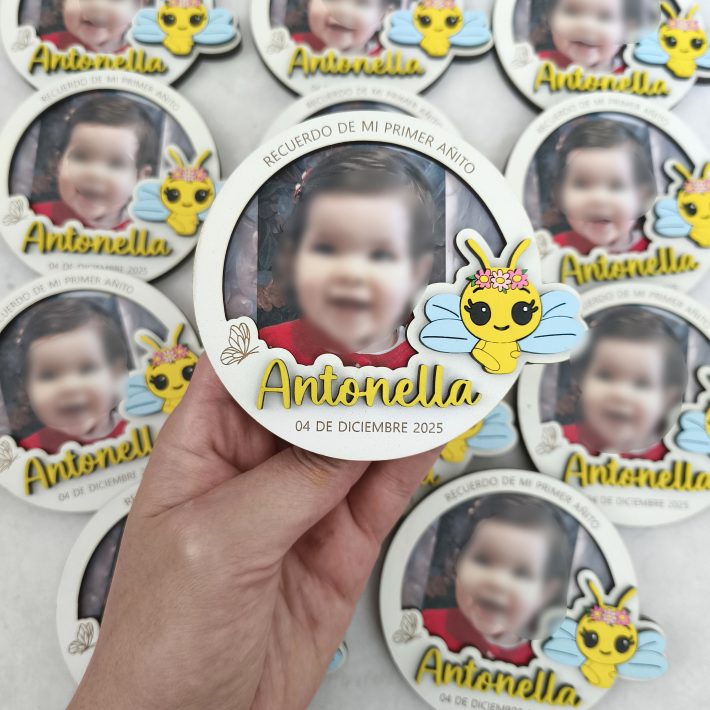 Portaretrato abejita circular