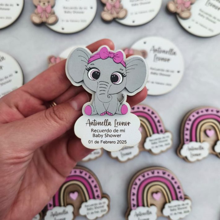 Recuerdo Elefantita Rosa
