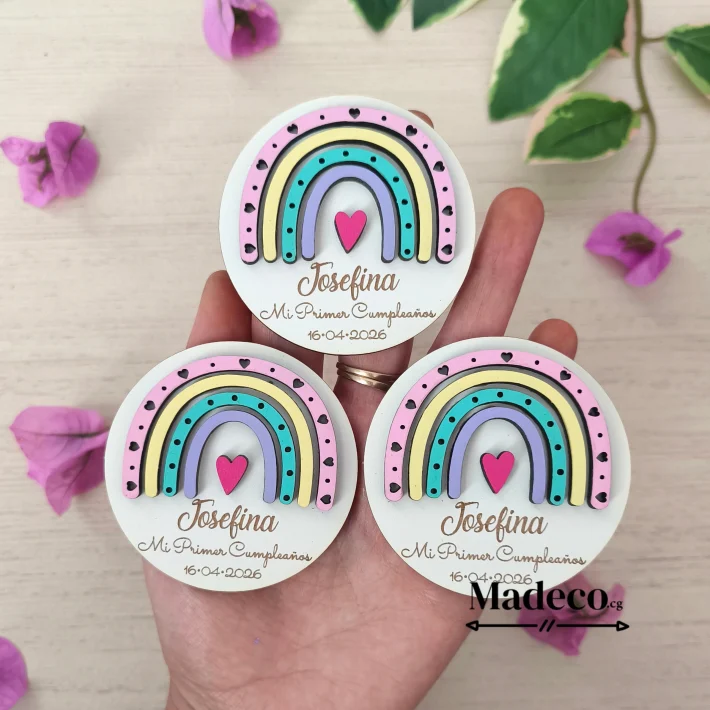 Arcoíris redondo, colores