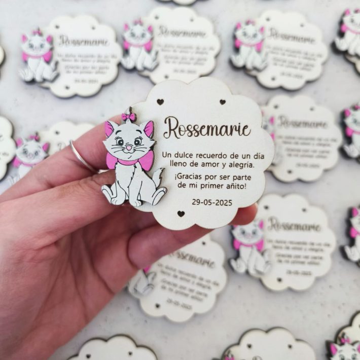 Recuerdo gatita Marie flor